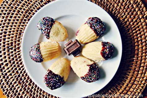 Inspirations by D: Madeleine Sandwich Cookies Dipped in Chocolate ...