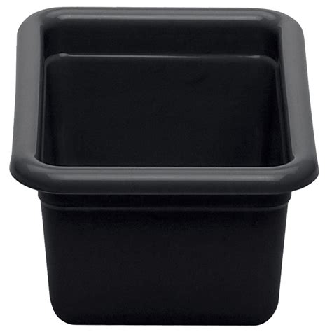 Cambro 912CBP110 12" x 9" x 5" Black Polyethylene Plastic Utility Box