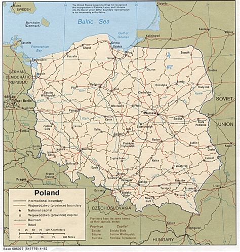 General Map of Poland