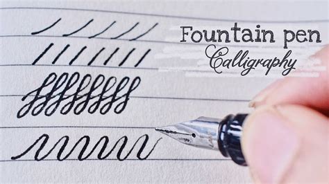 How to write calligraphy with fountain pen | Fountain Pen Hack | Cursive writing - You ...