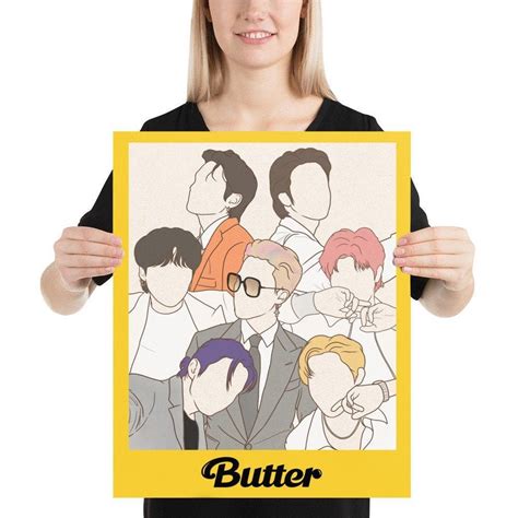 Bts butter poster bts butter kpop butter bts wall art bts decor bts poster bts merch bts room ...