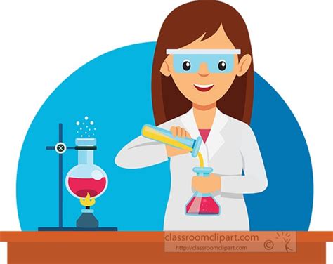 Science Clipart - girl-student-in-laboratory--performing-experiment ...