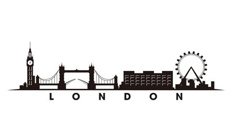 Premium Vector | LONDON skyline illustration silhouette vector