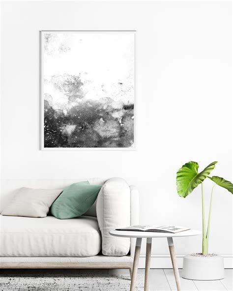 Zen Black White Abstract Art - ahmoy wall art