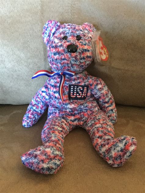 TY Beanie Baby "USA" Bear ULTRA RARE NEW MWMT INVESTMENT QUALITY - Decorative Collectibles