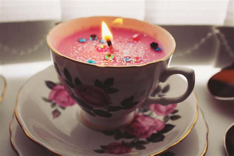 Samantha Booth Textile Design : Tea Cup Candles