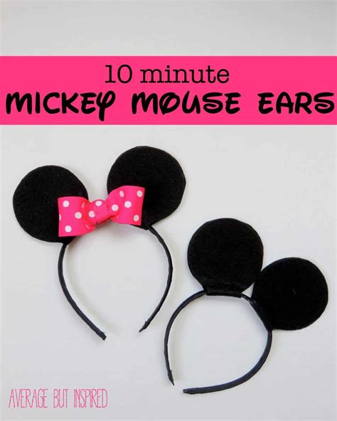 How to Make DIY Mickey or Minnie Mouse Ears