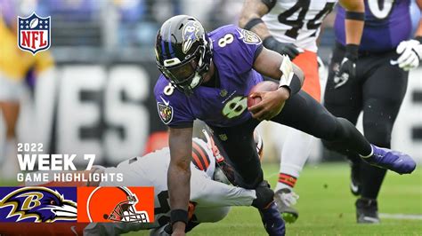 Cleveland Browns vs. Baltimore Ravens | 2022 Week 7 Game Highlights - Win Big Sports