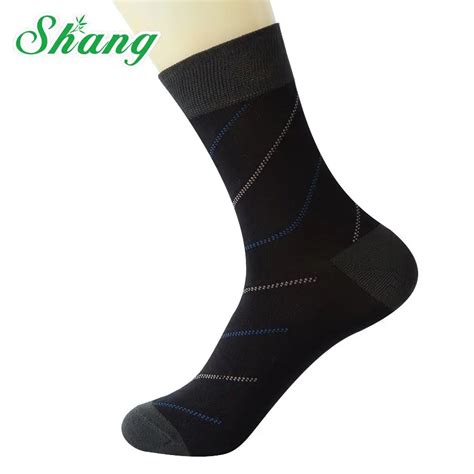 BAMBOO WATER SHANG Men Bamboo fiber socks men's elite casual twill ...