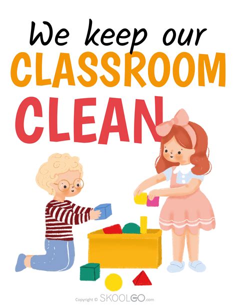 We Keep Our Classroom Clean - Classroom Poster - SKOOLGO