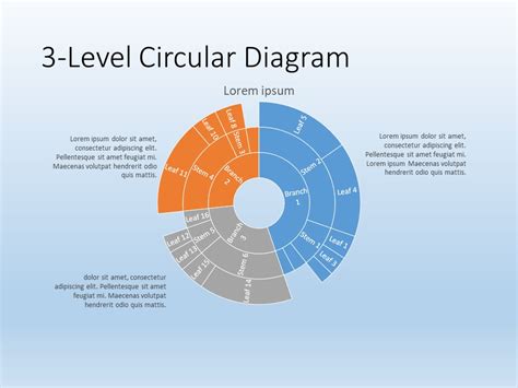 3-Level Circular Diagram PowerPoint Template