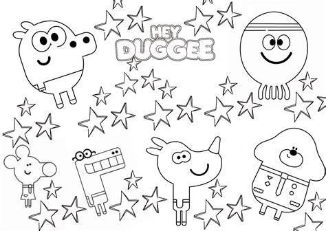 Hey Duggee Colouring Sheet Instant Download Colouring Page - Etsy Israel