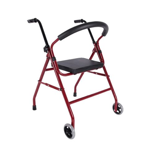 Buy Walking Frame with Wheels and Seat, Rollator with Seat, Zimmer Frame with Wheels, Indoor ...