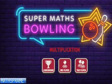 Super Maths Bowling - Multiplication - Mathsframe