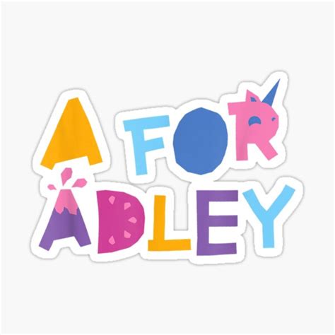 A For Adley Stickers | Redbubble