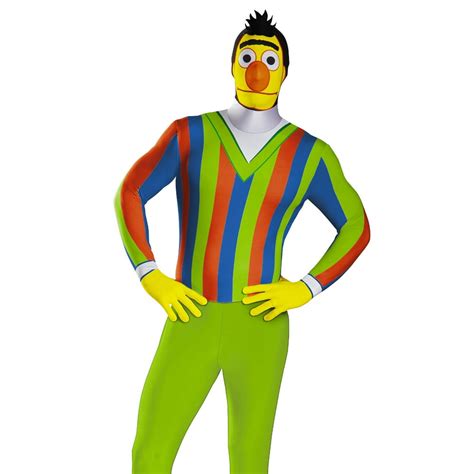 Disguise Sesame Street Bert Bodysuit Adult Halloween Costume XL - Walmart.com - Walmart.com