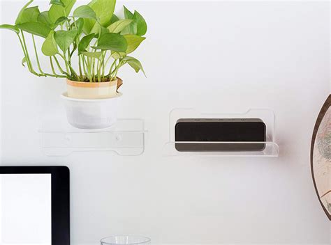 Acrylic Floating Shelves Clear Storage Shelf for Bathroom