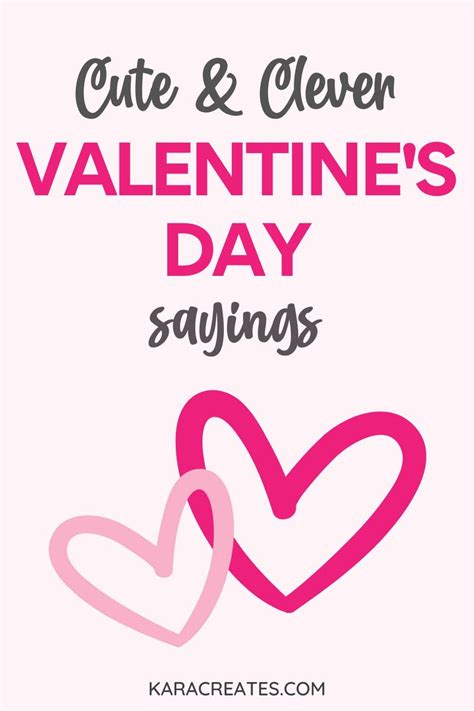 The Ultimate List of Valentine's Day Sayings - Kara Creates