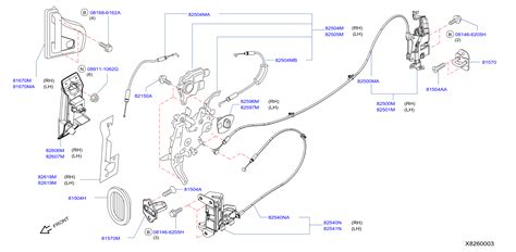 2021 Nissan NV200 Sliding Door Latch Clip (Right) - 82618-3LM0B - Genuine Nissan Part