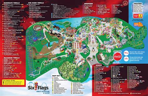 Great Adventure History 2020 Theme Park Map