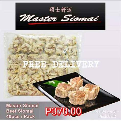 Menu at Master Siomai restaurant, Pasay, Master Siomai