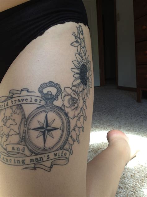 #vintage #tattoo #ink #floral #compass | Vintage compass tattoo ...