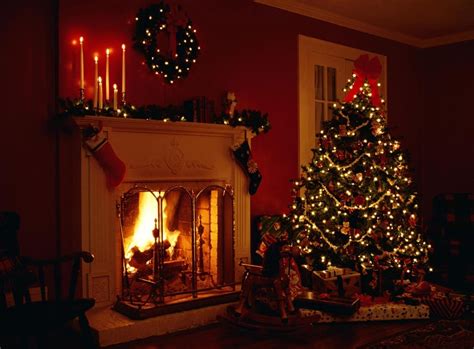 christmas, Fireplace, Fire, Holiday, Festive, Decorations Wallpapers HD / Desktop and Mobile ...