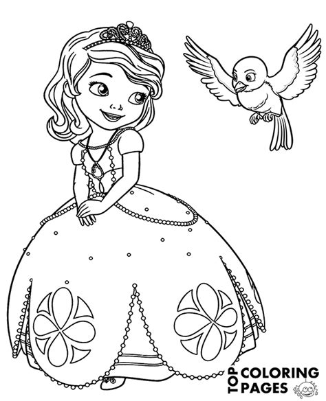 Free coloring page Princess Sofia