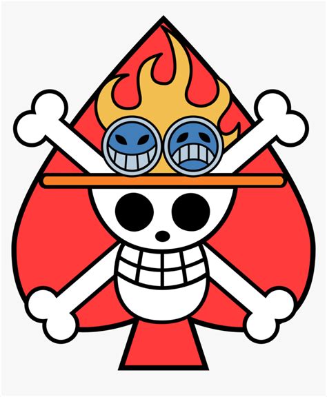 Transparent Pirate Flag Png - One Piece Jolly Roger Ace, Png Download ...