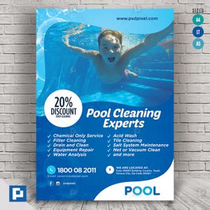 Pool Maintenance Flyer - PSDPixel