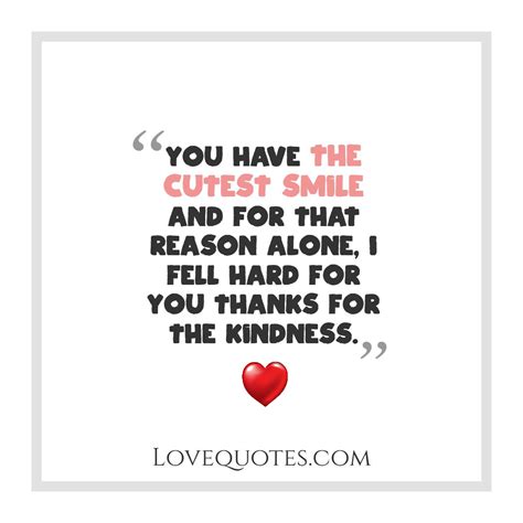 The Cutest Smile - Love Quotes