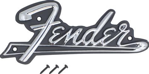 Logo - Fender, Blackface, silver on black | Antique Electronic Supply