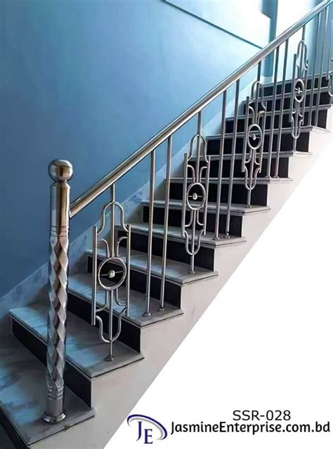 Stainless Steel Staircase Railing Design For Home, Office 28