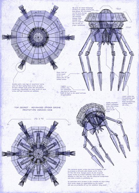 Advanced Spider Drone by skurvash on DeviantArt