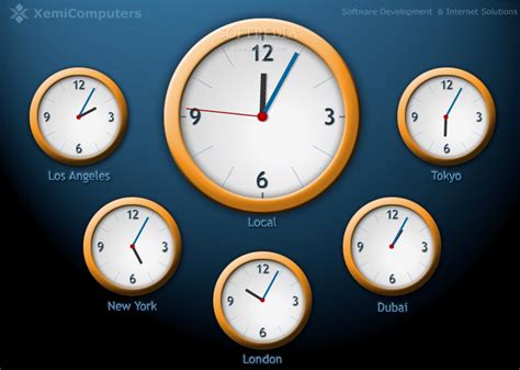 World Clock ScreenSaver 1.0 - Download, Review, Screenshots