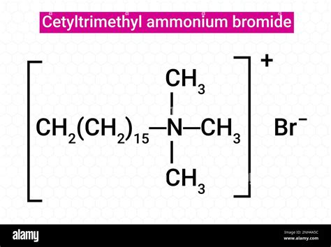 Chemical structure of Cetyltrimethyl ammonium bromide Stock Vector Image & Art - Alamy