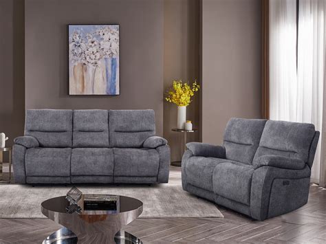 CHEERS Luxury Fabric Power Recliner Sofa Set