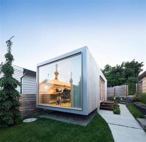 An Architect's Backyard Office Inside A Reclaimed Shipping Container