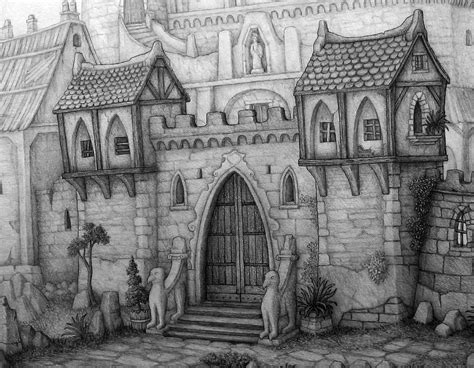 Medieval Castle Drawing