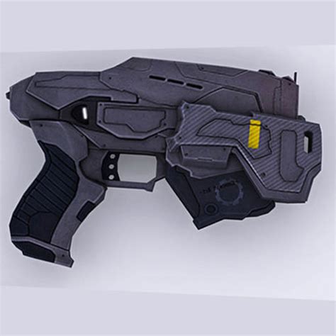 3D model Low poly gun 3D futuristic VR / AR / low-poly | CGTrader