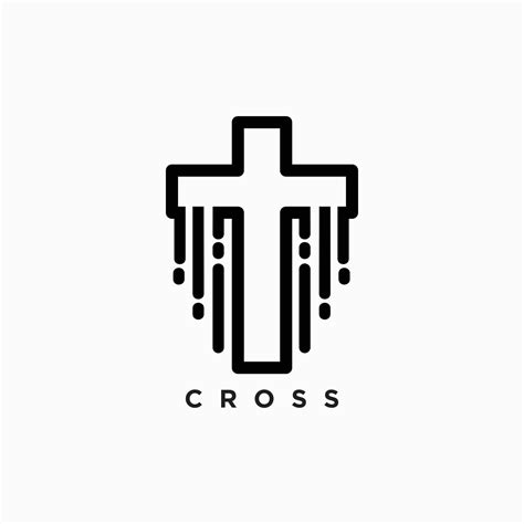 Cross logo vector and icon design 8422153 Vector Art at Vecteezy