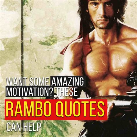 Want Some Amazing Motivation? These Rambo Quotes Can Help | Quotesmasala