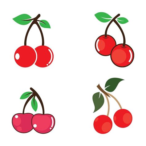 Cherry logo images set 2173321 Vector Art at Vecteezy