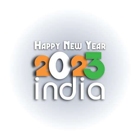 Premium Vector | Happy New Year India 2023 Poster Design India Flag