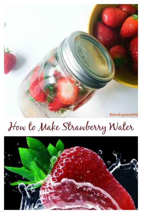 How to Make Strawberry Water - Benefits of Strawberry Infused Water