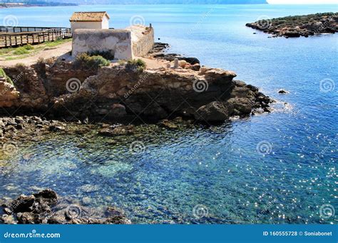 Old Thermal Baths in Isla Plana Beach in Cartagena Coast Stock Photo - Image of summer, sand ...