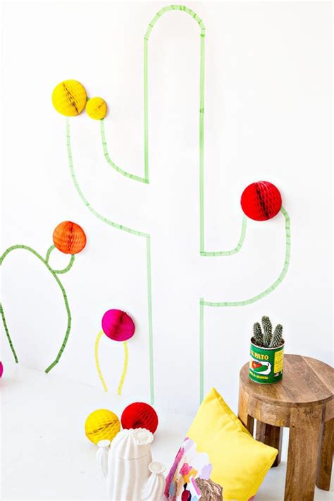 20+ DIY Washi Tape Wall Art Ideas