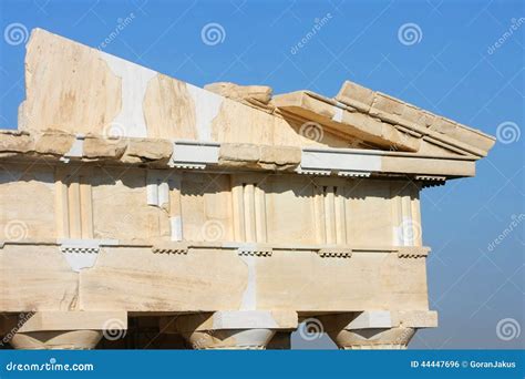 Temple of Athena Nike Reconstruction Work Stock Photo - Image of built ...