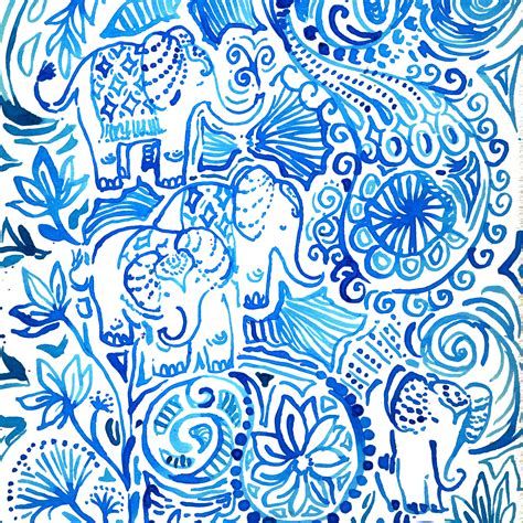 #lilly5x5 Lilly Pulitzer Patterns, Lilly Pulitzer Prints, - Blue Lilly Pulitzer Prints (#2013169 ...