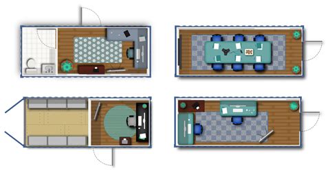 Inspiring Shipping Container Floor Plans for Small Mobile Offices